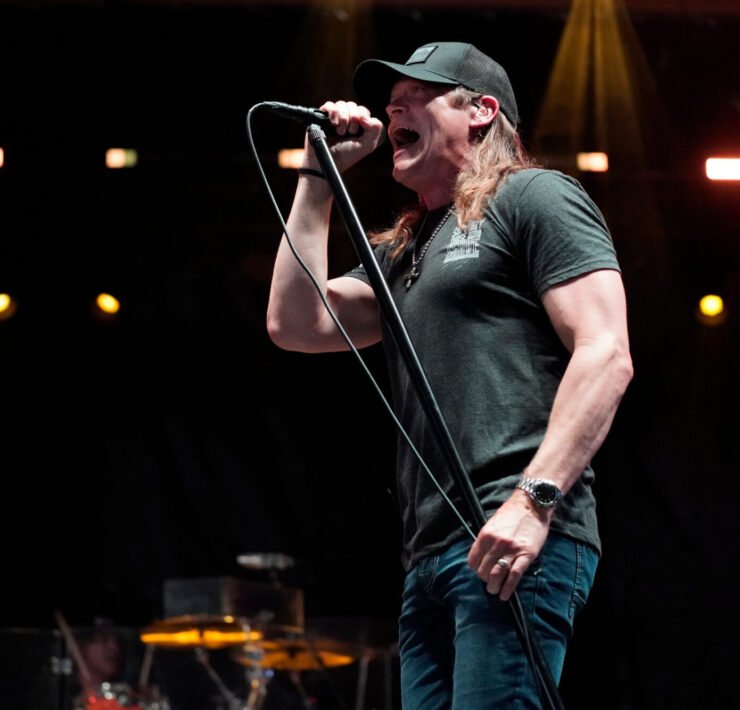 Brad Arnold of the band 3 Doors Down performs during Patriots Fest on Saturday, May 18, 2024, in Aurora, Ill. Credit: Rob Grabowski/Invision/AP