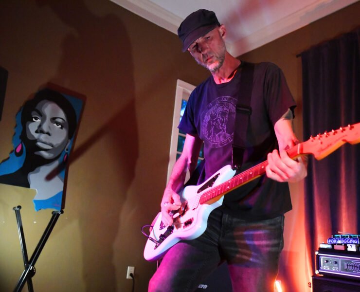 The Sky Imposed Its Will entertains fans of "noise" music during, "A Night of Noise Benefitting the Animal Fund of Mississippi," held at Urban Foxes in Jackson.